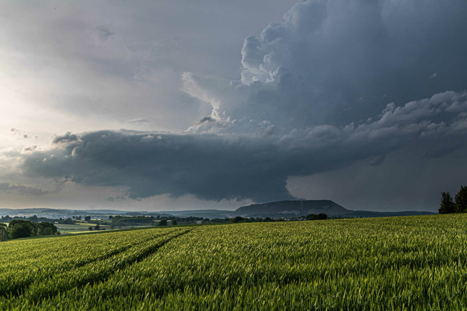 Aufziehende Superzelle Fulda